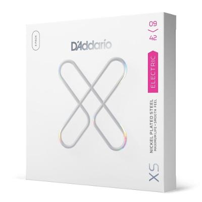 Encordoamento Guitarra D'Addario XSE0942-2P Revestido XS Nickel 9-42 3 Jogos