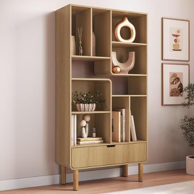Estante Livreiro Luara Hanover A10 6 Prateleiras MDP-MDF 90CM Amadeirado