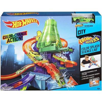Pista Hot Wheels City Color Change Estação Científica Shifters Mattel