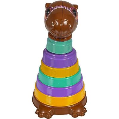 Brinquedo Educativo Kapi Bel Capivara com Encaixes Coloridos Marrom