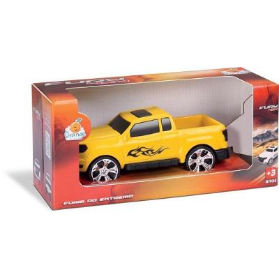 Carrinho de Brinquedo Fury 4x4 Pick-up com Rodas Cromadas Orange Toys
