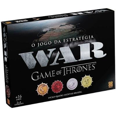 Jogo de Tabuleiro War Game Of Thrones 4 Casas Grow