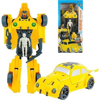 Robô Transformável Guardiões da Terra com Acessórios Preto Kendy Brinquedos