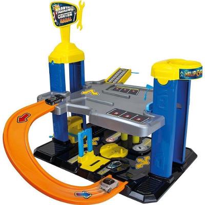 Pista de Brinquedo Parking Center com Elevador Prata e Laranja Maral