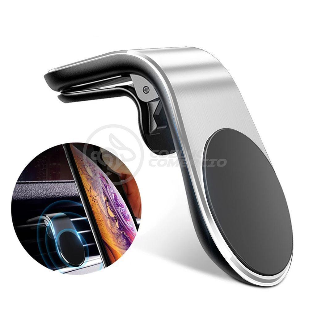 Suporte Adaptador Magnético Veicular Universal Prata - 3