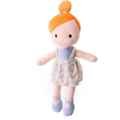 Pelúcia Boneca Mari Ruiva 35cm Plush Macio Premium Olhos Bordados Zip