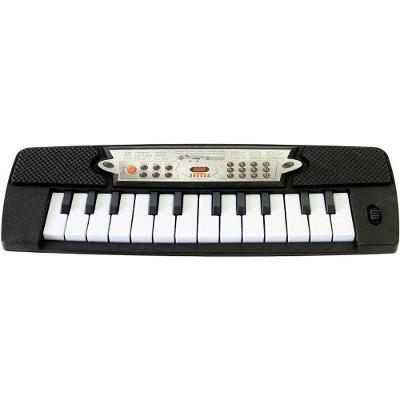 Teclado Musical Infantil Black 27cm Compacto Preto Art Brink
