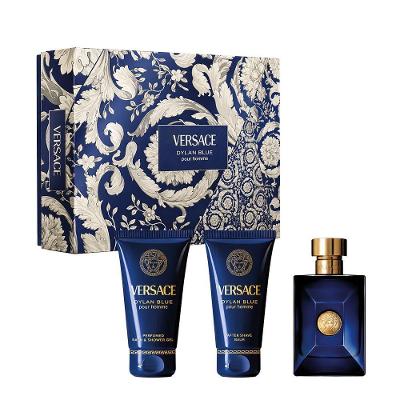 Kit de Perfume Dylan Blue Masculino EDT 50ML Aromático Fougère Versace