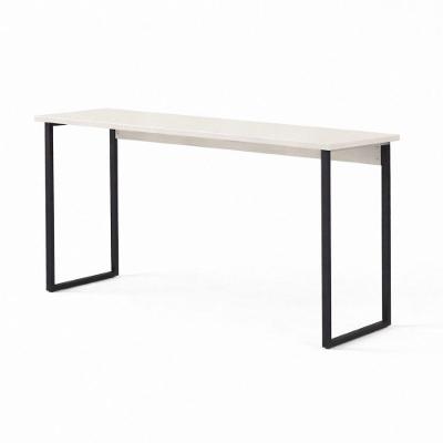 Escrivaninha Office 1,10 Industrial MDF 110CM Preto e Off White KLM Store