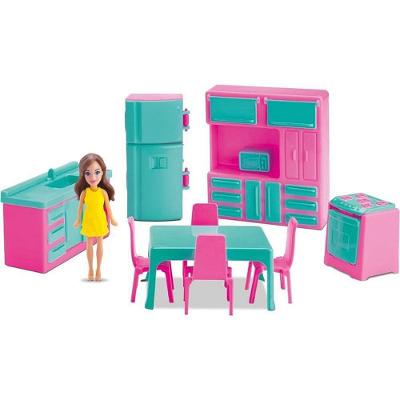 Casinha de Boneca Coleção Judy Cozinha com Utensílios Samba Toys