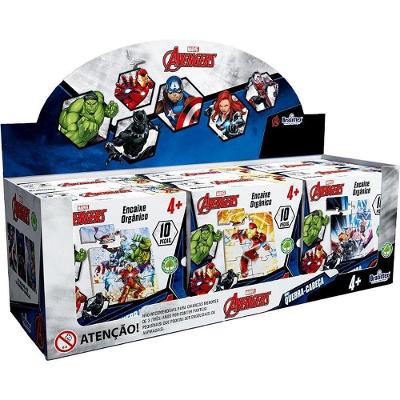 Quebra-cabeça Madeira Avengers Mini 10 Peças Display 6 Brasilflex