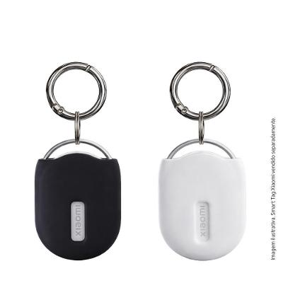 Kit 2 Capas de Silicone Xiaomi Tag com Chaveiro Preto e Branco