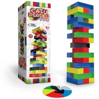 Jogo de Mesa Caiu Perdeu Pro com Roleta 45 Peças Pais & Filhos