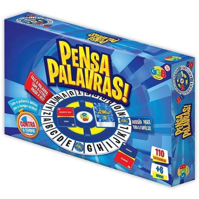 Jogo de Tabuleiro Educativo Pensa Palavras 110 Categorias GGB Plast