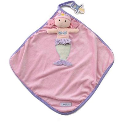 Pelúcia Naninha Sereia Amanda 20cm Ultra Macio Antialérgica Zip