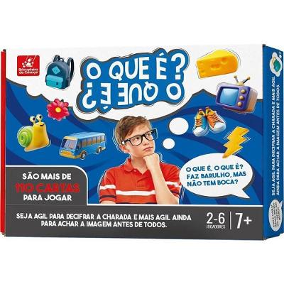 Jogo de Tabuleiro o Que É? o Que É? Charadas Brincadeira de Criança