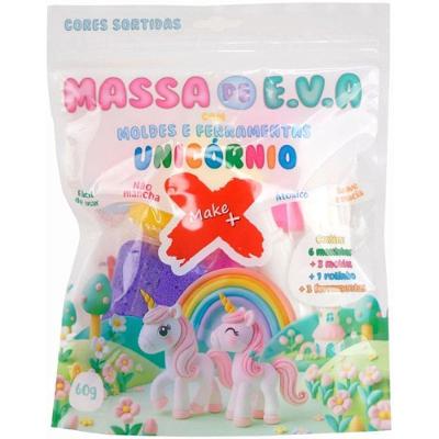 Massa de Modelar EVA Unicórnio com Molde 60g Grupo Criativa