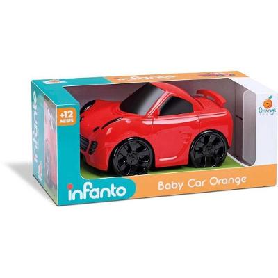 Carrinho de Brinquedo Baby Car Adesivos Decorativos Laranja Orange Toys