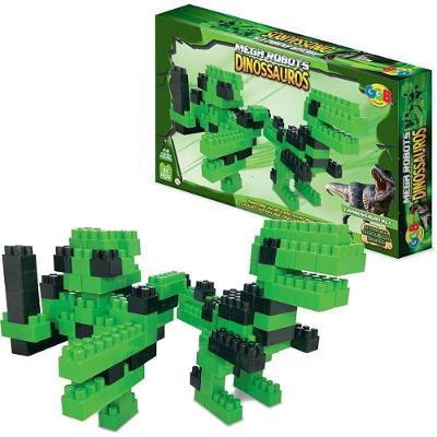 Blocos de Montar Mega Robots Tiranossauro Rex 64 Peças GGB Plast
