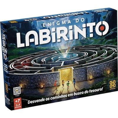 Jogo de Tabuleiro Enigma do Labirinto com Paredes Móveis e Tabuleiro Circular Grow