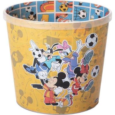 Balde para Pipoca Mickey Futebol 2026 Plástico Atóxico 2,1L Plasútil