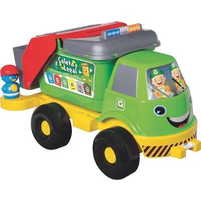 Caminhão de Brinquedo Coleta Seletiva Grande com Som Mercotoys