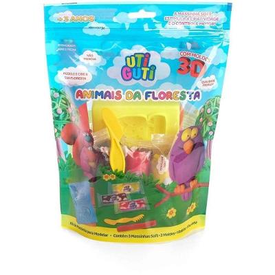 Kit Massa de Modelar Animais da Floresta com Forminhas 3D Canson