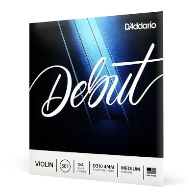 Encordoamento Violino D'Addario Debut D310 4-4M Aço Timbre