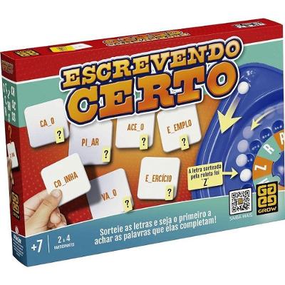 Jogo Educativo Escrevendo Certo com Bolinha Sorteadora de Ortografia Grow