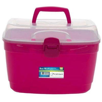 Maleta Organizadora com Divisórias m 27x19x19cm Sortida Paramount Plásticos