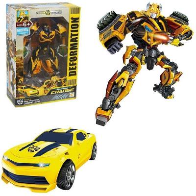 Brinquedo Transformável Robô Relógio 2 em 1 Articulado 13cm