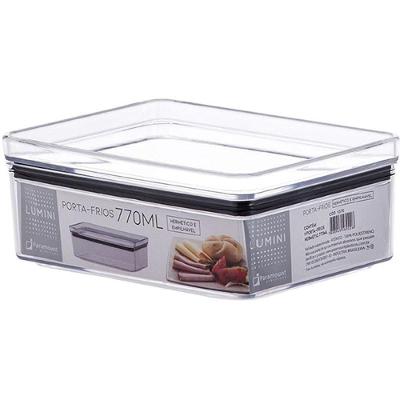 Pote Hermético Hermetic 770ML Porta-Frios Acrílico Transparente Paramount Plásticos