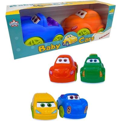 Brinquedo Baby Cars Double 2 Carrinhos Coloridos Atóxico Big Star