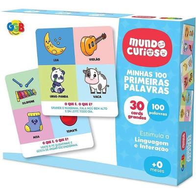 Brinquedo Pedagógico Minhas 100 Primeiras Palavras GGB Plast