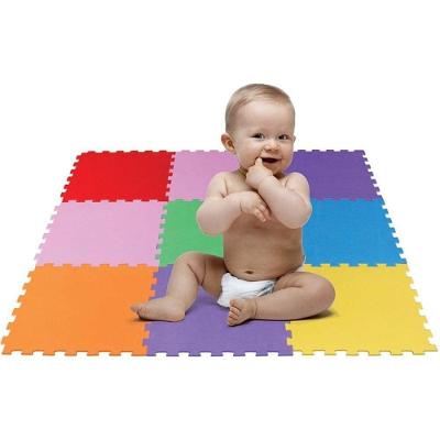 Tatame Colorido em EVA 28x28cm 5mm com 9 Peças Evamax