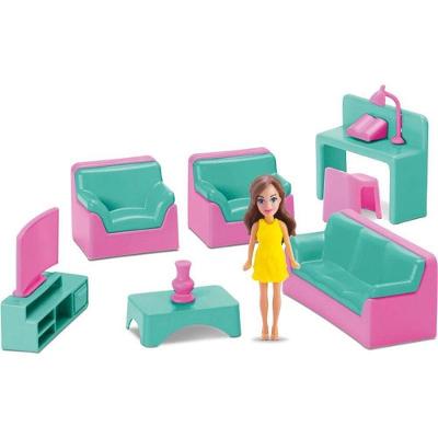 Casinha de Boneca Judy Sala com Boneca e Acessórios Samba Toys