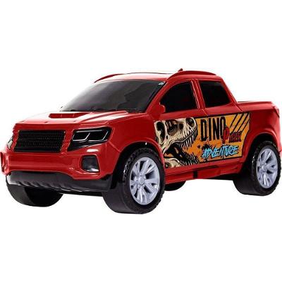 Kit Dino Park Adventure com Carrinho Soldado e Dinossauro Samba Toys