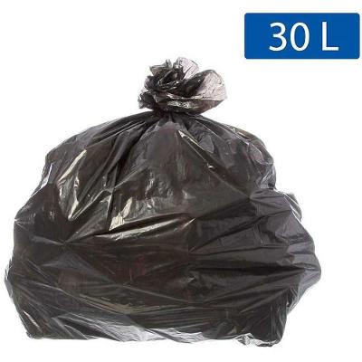 Saco para Lixo 30L Preto 59x62cm 5 Micras 100 Unidades Ecoplan