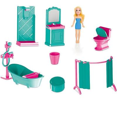 Casinha de Boneca Coleção Judy Banheiro com Acessórios Samba Toys