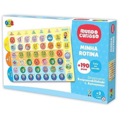 Brinquedo Educativo Minha Rotina 190 Peças Infantil GGB Plast