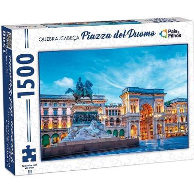Quebra-cabeça Piazza Del Duomo 1500 Peças Cartonado Pais & Filhos