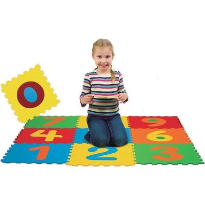 Brinquedo Pedagógico EVA Números 28x28cm 5mm Atóxico 10 Peças Evamax