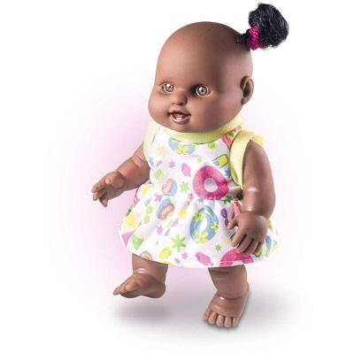 Boneca Milkinha Negra Vinil 20cm Estimula Criatividade Milk