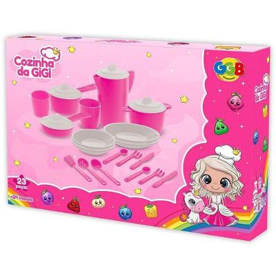 Cozinha de Brinquedo da Gigi com 19 Acessórios Cores Vibrantes GGB Plast