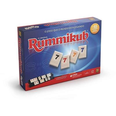 Jogo de Tabuleiro Rummikub Estratégia para 2 a 4 Jogadores Grow