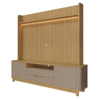 Estante Home para TV Cannes 2 Portas MDF e MDP 215cm Fendi Casa D Móveis