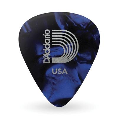 Palheta Celulóide 1CBUP7-25 1.25mm 25 Unidades Azul D'Addario