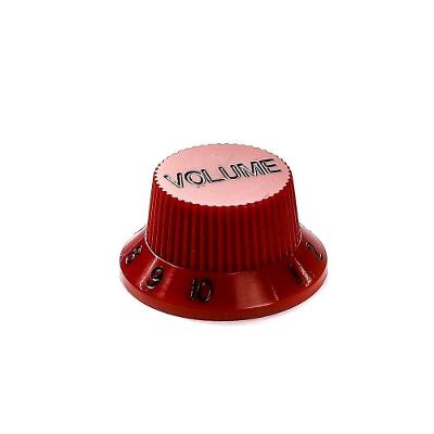 Kit 6 Knobs Plásticos PSV-V-RED Volume Guitarra Vermelho Spirit