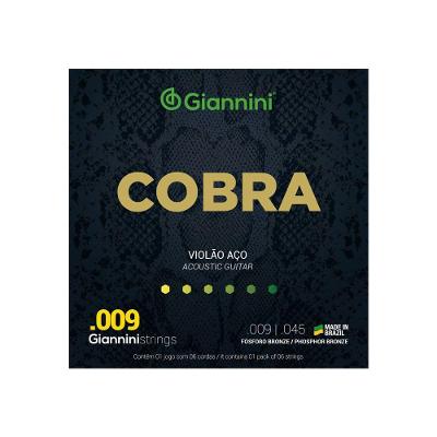 Encordoamento Violão GEEWAKF Super Leve Phosphor Bronze Cobra Giannini