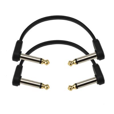 Cabos Pedais P10 em l 10cm Série Custom Preto D'Addario PW-FPRR-204
